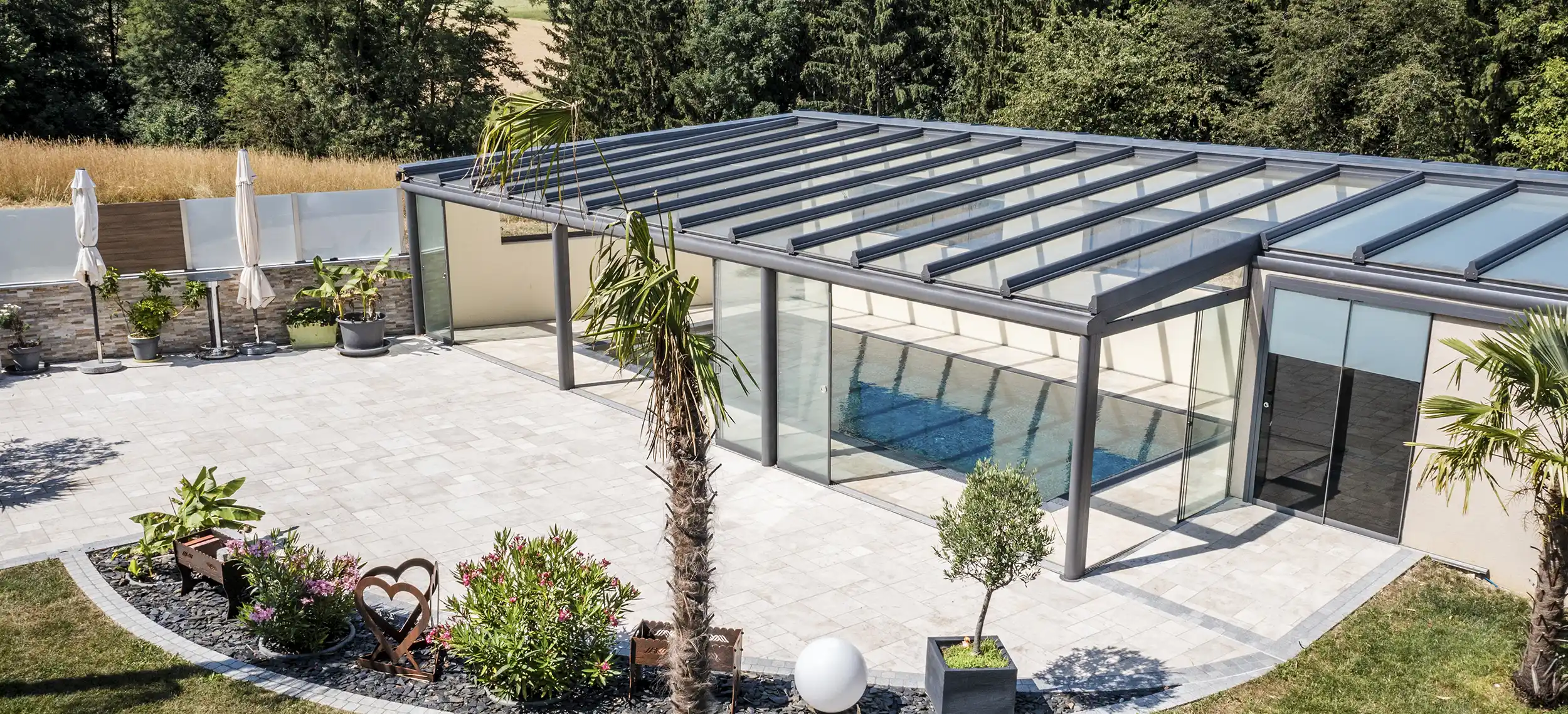 Reininger Pools Steyr Schwimmbäder Steyr Edelstahlpool überdacht Kremsmünster Kematen